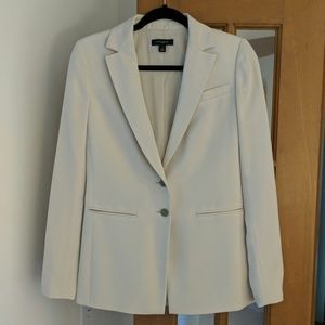 Ann Taylor cream silk blazer